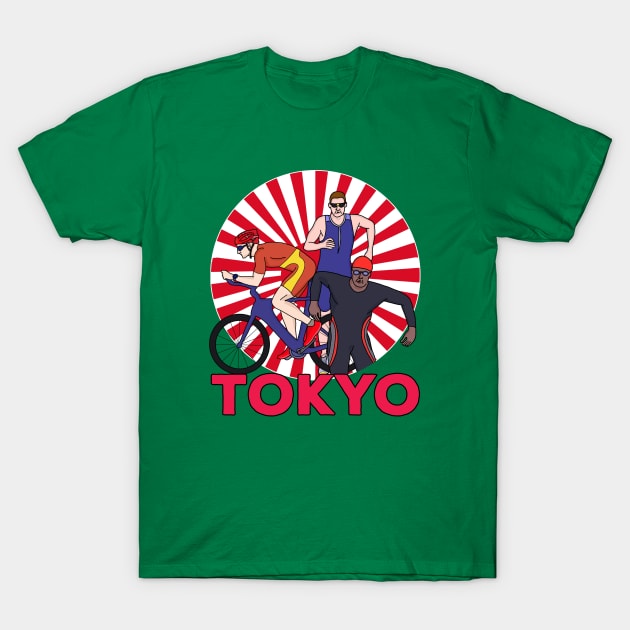 Tokyo Triathlon T-Shirt by DiegoCarvalho